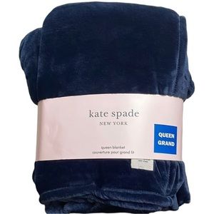 Navy blue Kate Spade Queen Sized blanket. New with tags on.